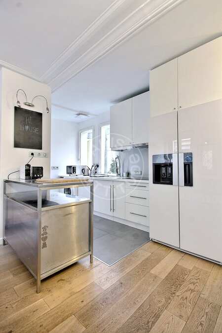 Cucina Appartamento arredato - 82m²  - 2 locali - Strasbourg Saint-Denis - Parigi