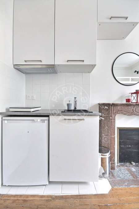 Kitchen Furnished studio - 16m²  - Bastille - Paris