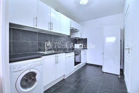 Cozinha Apartamento mobilado - 52m²  - 1 quarto - Courbevoie
