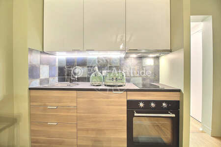 Kitchen Furnished apartment - 32m²  - 1 bedroom - Centre George Pompidou - Paris