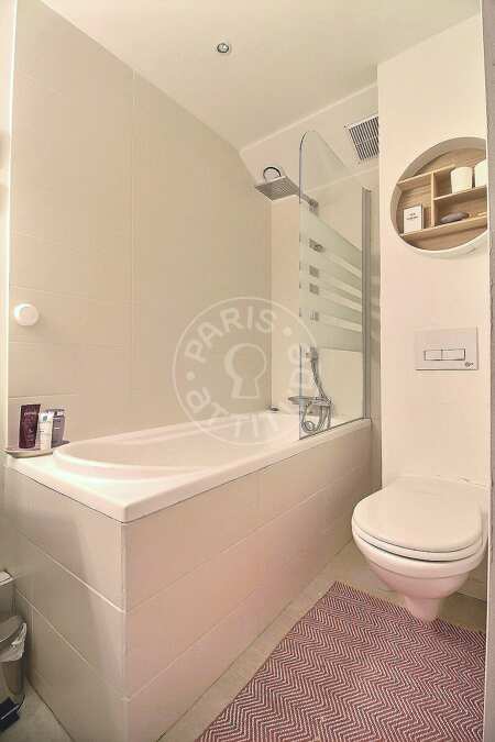 Casa de banho Apartamento mobilado - 48m²  - 1 quarto - Place Monge - Paris