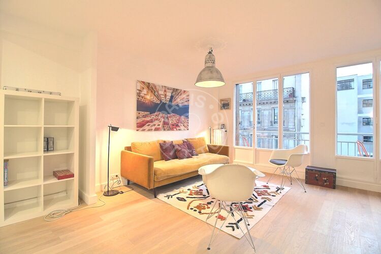 Living room - Furnished 2 bedrooms - Paris 75015 - 14510