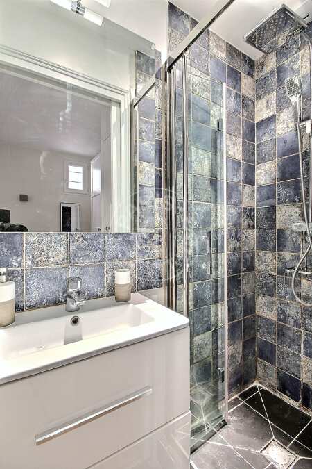 Casa de banho Apartamento mobilado - 42m²  - 1 quarto - Sacré-Cœur - Paris