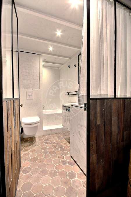 Salle de bain Studio alcove meublé - 18m²  - Arts et Métiers - Paris