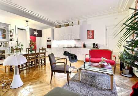 Salón Piso amueblado - 75m²  - 2 dormitorios - Poissonnière - París