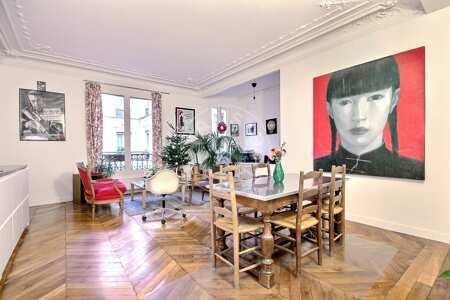 Comedor Piso amueblado - 75m²  - 2 dormitorios - Poissonnière - París