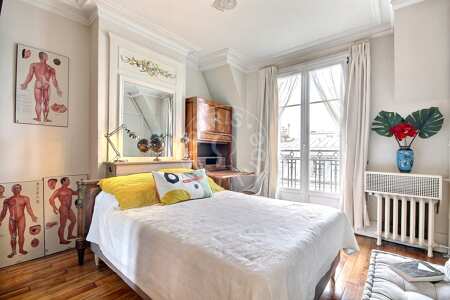 Dormitorio Piso amueblado - 85m²  - 2 dormitorios - Saint Placide - París