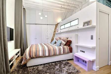 Quarto Duplex mobilado - 52m²  - 1 quarto - Saint-Germain - Paris