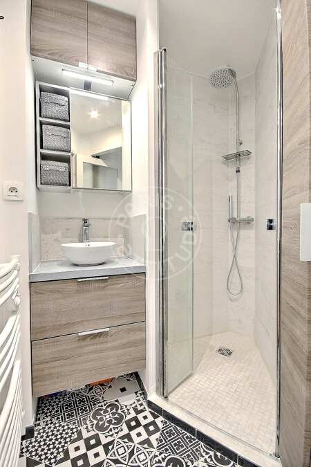 Bagno Appartamento arredato - 35m²  - 1 locale - Châtelet - Parigi