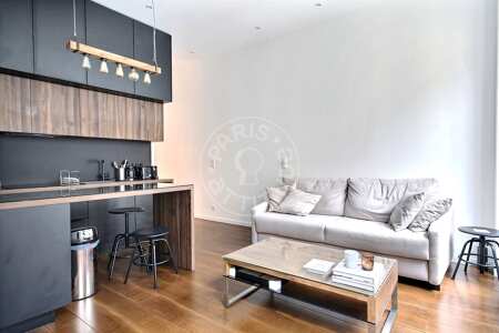 Living room Furnished apartment - 45m²  - 1 bedroom - Montorgueil - Paris