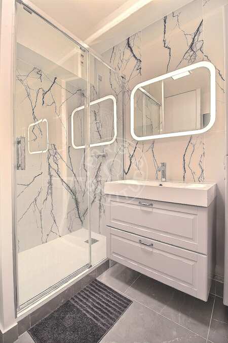 Badezimmer Möblierte wohnung - 46m²  - 1 Zimmer - Bir-Hakeim - Paris