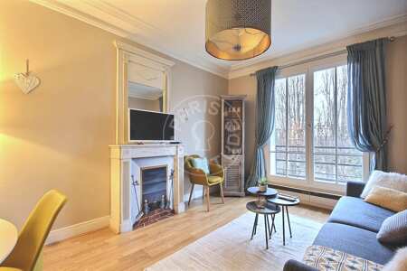 Sala Apartamento mobilado - 43m²  - 1 quarto - Convention - Paris