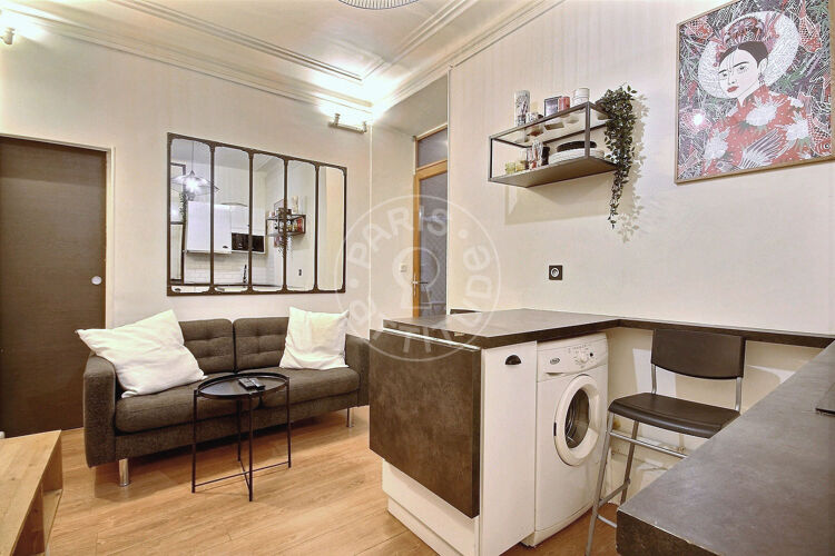 Sala - 2 quartos mobiliado - Paris 75018 - 14552