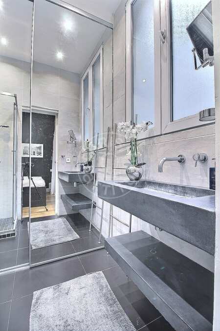 Badezimmer Möblierte wohnung - 71m²  - 2 Zimmer - Latin / Saint-Michel - Paris