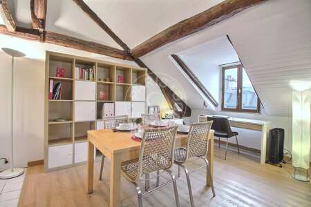 Salle à manger Studio alcove meublé - 29m²  - Saint-Paul - Paris
