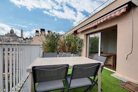 Terrasse Duplex meublé - 82m²  - 3 chambres - Marx Dormoy - Paris