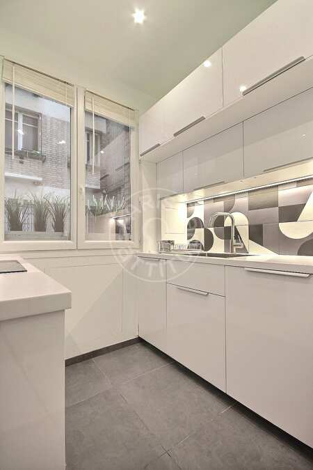 Küche Möblierte wohnung - 38m²  - 1 Zimmer - Auteuil - Paris