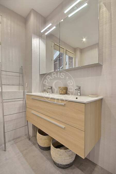 Badezimmer Möblierte wohnung - 38m²  - 1 Zimmer - Auteuil - Paris