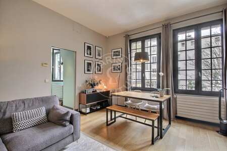 Sala Apartamento mobilado - 59m²  - 1 quarto - Pereire - Paris