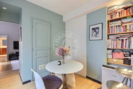 Sala de jantar Apartamento mobilado - 59m²  - 1 quarto - Pereire - Paris
