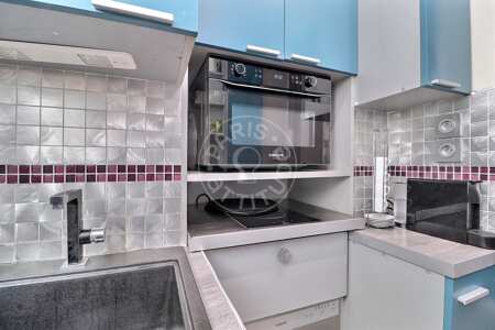 Küche Möblierte wohnung - 30m²  - 1 Zimmer - Jasmin / Mozart - Paris