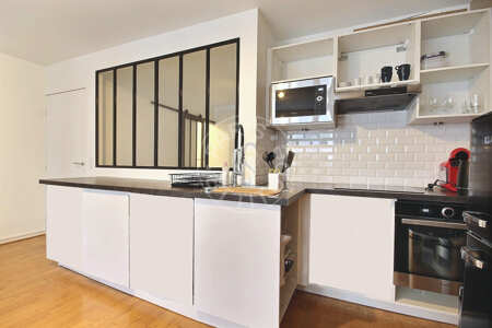 Cocina Piso amueblado - 34m²  - 1 dormitorio - Marx Dormoy - París