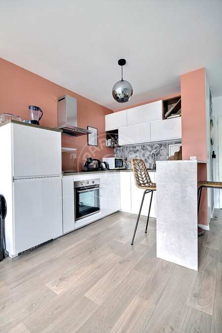 Kitchen Furnished apartment - 41m²  - 1 bedroom - Nanterre