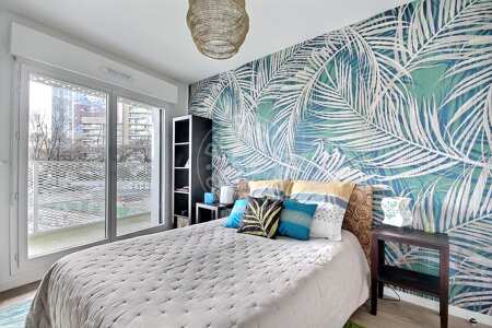 Bedroom Furnished apartment - 41m²  - 1 bedroom - Nanterre