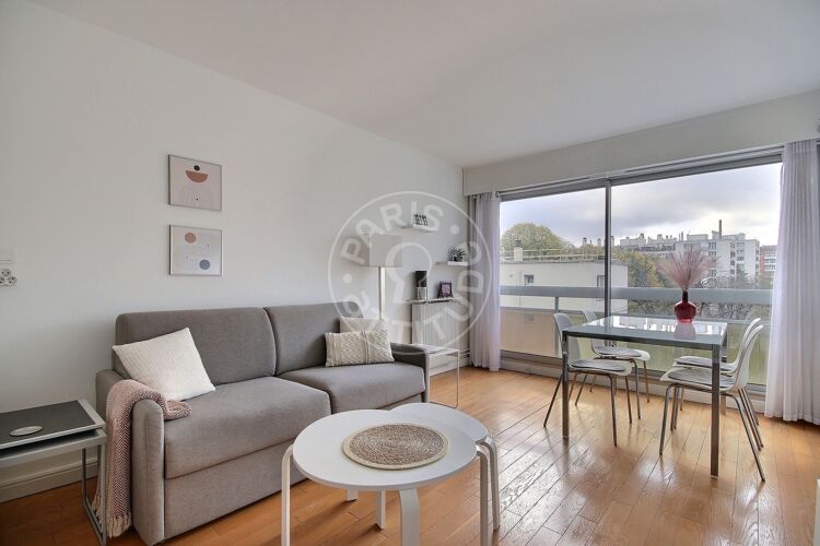 Living room - Furnished 1 bedroom - Paris 75015 - 14593