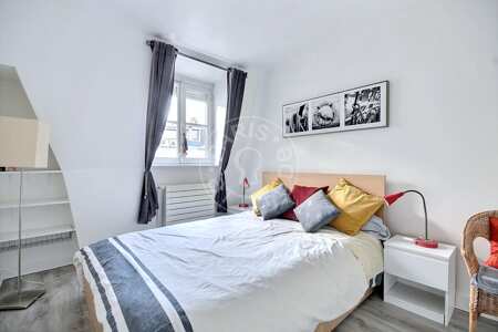 Camera da letto Appartamento arredato - 27m²  - 1 locale - Opéra - Parigi