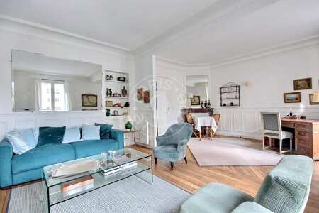 Salon Appartement meublé - 59m²  - 1 chambre - Invalides - Paris