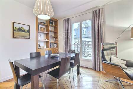 Sala de jantar Apartamento mobilado - 73m²  - 2 quartos - Porte Maillot / Palais des Congrès - Paris
