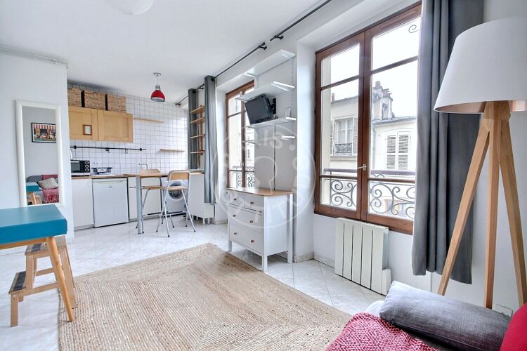 Salotto - Monolocale arredato - Parigi 75018 - 14598