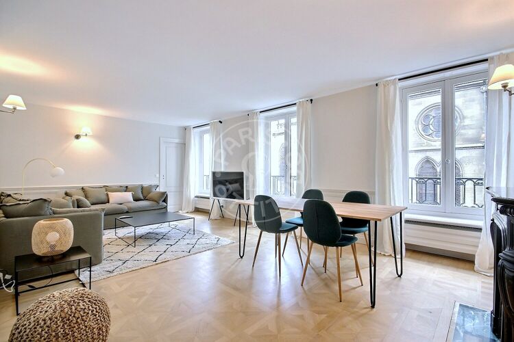 Salon - 2 chambres meublé - Paris 75007 - 14599