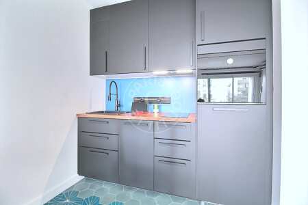 Cocina Estudio amueblado - 32m²  - Canal Saint-Martin - París