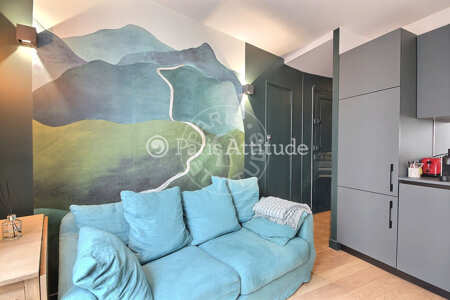 Sala Apartamento mobilado - 25m²  - 1 quarto - Charonne - Paris