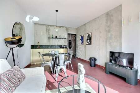 Sala Apartamento mobilado - 47m²  - 2 quartos - Pasteur - Paris