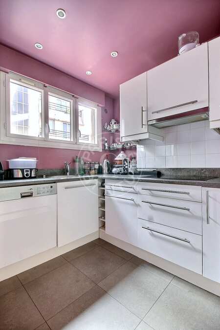 Küche Möblierte wohnung - 70m²  - 2 Zimmer - Trocadéro - Paris