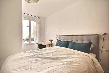 Camera da letto Appartamento arredato - 49m²  - 1 locale - Oberkampf - Parigi