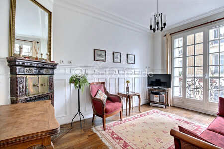 Living room Furnished apartment - 35m²  - 1 bedroom - Montmartre / Place des Abbesses - Paris