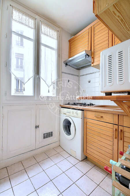 Kitchen Furnished apartment - 35m²  - 1 bedroom - Montmartre / Place des Abbesses - Paris