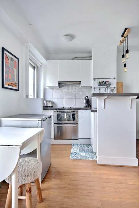Cozinha Studio mobilado - 28m²  - Belleville - Paris