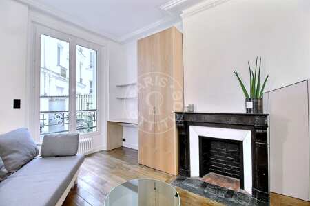 Living room Furnished studio - 23m²  - Oberkampf - Paris