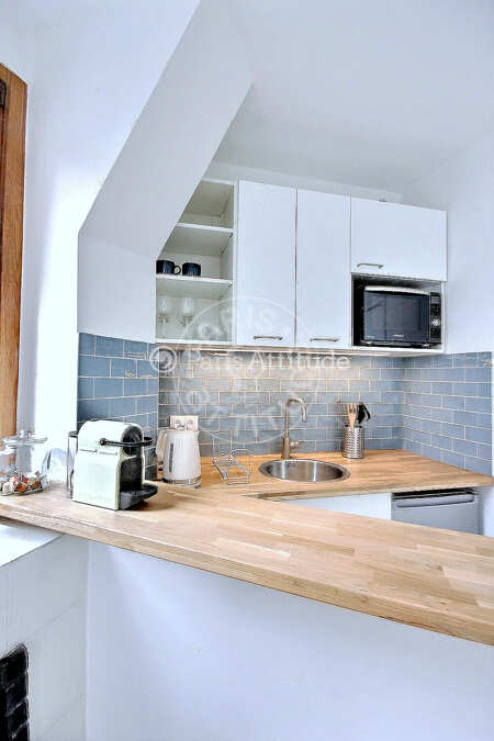 Küche Möblierte wohnung - 31m²  - 1 Zimmer - Batignolles - Paris