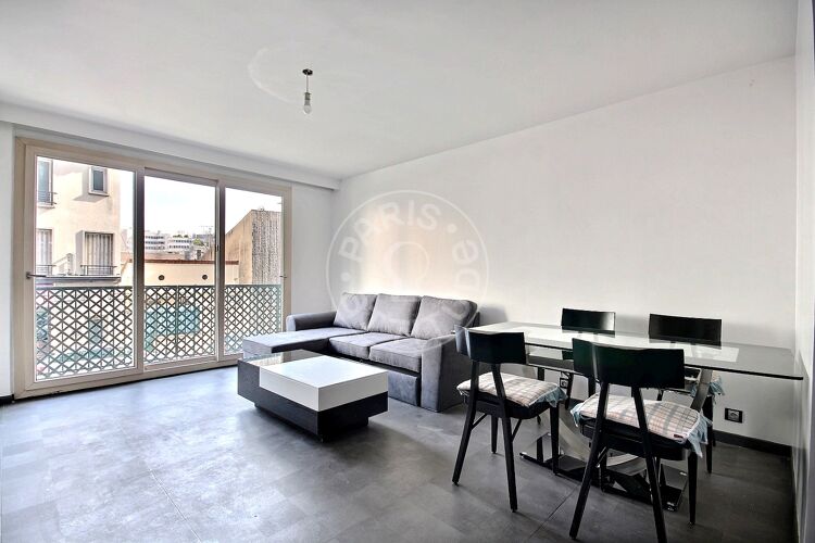 Living room - Furnished 2 bedrooms - Boulogne-Billancourt 92100 - 14669
