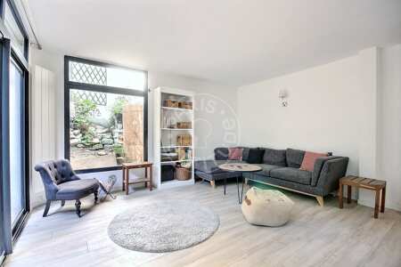 Living room Furnished duplex - 100m²  - 3 bedrooms - Jules Joffrin - Mairie du 18ème - Paris