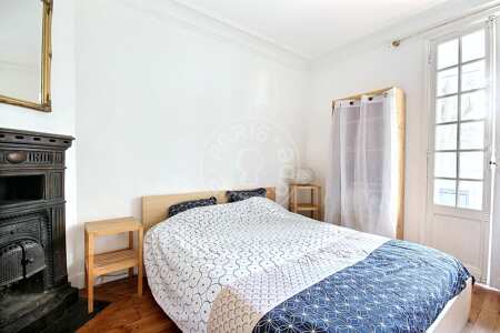Bedroom Furnished duplex - 100m²  - 3 bedrooms - Jules Joffrin - Mairie du 18ème - Paris