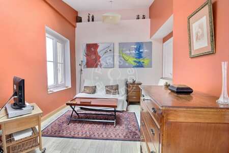 Salon Appartement meublé - 29m²  - 1 chambre - Canal Saint-Martin - Paris