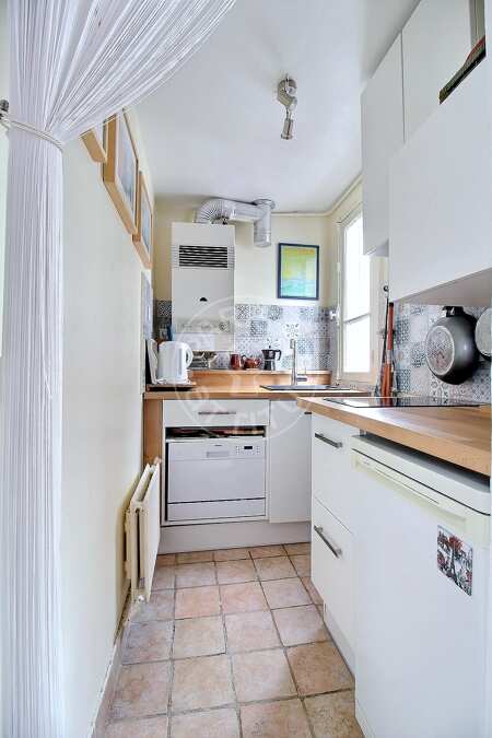 Cuisine Appartement meublé - 29m²  - 1 chambre - Canal Saint-Martin - Paris