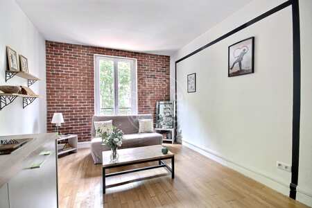 Wohnzimmer Möblierte wohnung - 26m²  - 1 Zimmer - Commerce - Paris